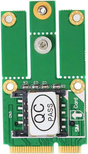 Aomoproing New Hot M.2 NGFF Key to Mini PCI-E Adapter With SIM Slot Converter Card for 2G 3G 4G CDMA GPS LTE QJY99
