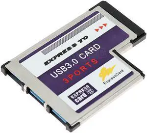 Aomoproing USB Expresscard expansion Card 3 port USB 3.0 Expresscard 34 54 mm expansion Card expresscard to USB adapter USB express Card co