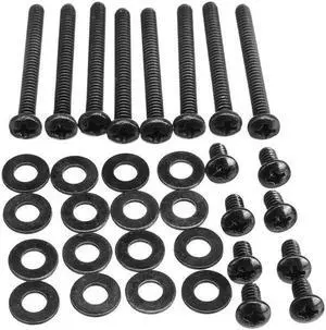 Aomoproing Durable Metal Water Cooling Radiator Screw Kit Black For Corsair Hydro Series Water Cooling