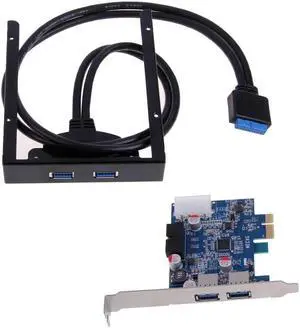 2 Port USB 3.0 PCI E PCI Express Card+3.5 Motherboard Floppy Disk Bay Front Panel For Windows XP/Vista/Windows 7