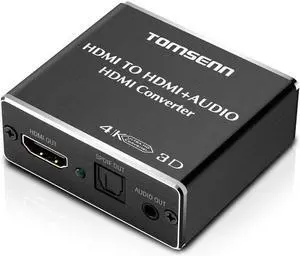 audio extractor HDMI to HDMI and Optical TOSLINK SPDIF + 3.5mm Stereo Audio Extractor Converter HDMI Audio Splitter Adapter