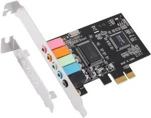 Aomoproing PCIe-express expand add on card PCIE 5.1CH Sound Card converter adapter support for PC computer /desktop with High Performance
