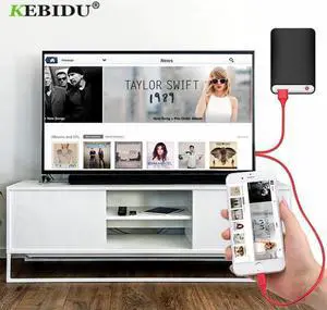 1/2pcs 8 Pin to HDMI Cable HDTV TV Digital AV Adapter USB HDMI 1080P Smart Converter Cable for iPhone 6/7/8 plus X