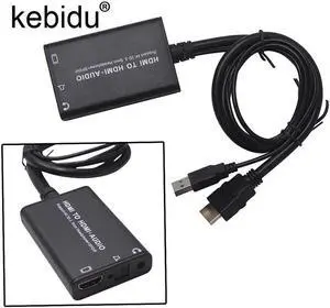 4K 3D HDMI to HDMI audio Converter adapter Cable with USB cable audio SPDIF For Xbox 360 PS3 PS4 PC Laptop TV Box to Projector