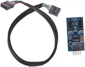 PC Case Internal 9 Pin USB 2.0 To Dual 9 Pin PCB Adapter Cable Double Chipset Enhanced Cable Computer Cable
