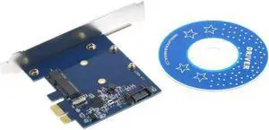 PCI-E PCIe to mSATA SSD + SATA 3.0 Combo Extender Adapter PCI-E to SATAIII Card Worldwide Store Promotion