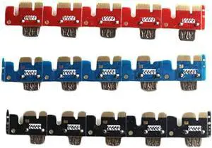 5 Pcs PCI-E PCI Express Riser Card 1x to 16x USB 3.0 Extention Data Cable Cards Power Supply 5 Pcs PCI-E PCI Express Riser Card 1x to 16x USB 3.0 Extention Data Cable Cards Power Supply