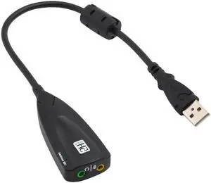 Aomoproing 7.1 Channel USB Sound Card External 3D Audio Adapter 3.5mm Audio Splitter for PC Desktop Laptop