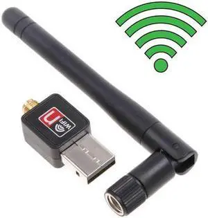 Aomoproing USB WiFi Wireless Adapter + Antenna 150Mbps 150M USB 2.0 Wireless Router Signal receiver 802.11n/g/b Network LAN Card