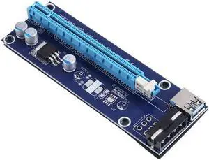 PC Expansion Card Kit PCI-E 1X To 16X Extender Adapter Card With USB3.0 Data Cable Power Extension Cable For Miner Mining