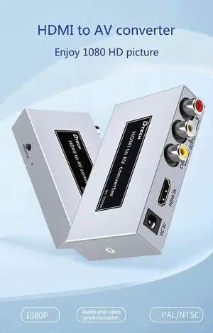 Video Dtech Hdmi to RCA AV Adapter Converter 4K hdmi to rca converter