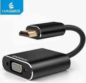 HDMI to VGA Converter Adapter Digital to Video Audio Cable HDMI VGA Connector for Mi box PS4 PC Laptop TV Box 16cm