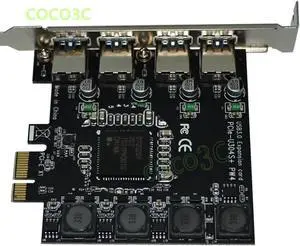 PCI Express 4 USB 3.0 Card PCI-e to External 4-Port USB3.0 Convertor NEC D720201 No external Power Supply PCI Express 4 USB 3.0 Card PCI-e to External 4-Port USB3.0 Convertor NEC D720201 No external Power Supply