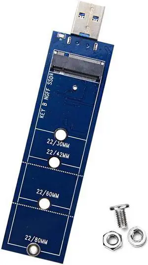 SSD M2 to USB Adapter M.2 to USB Adapter B Key M.2 SATA Protocol SSD Adapter NGFF to USB 3.0 SSD Card for 2230 2242 2260 2280 M2
