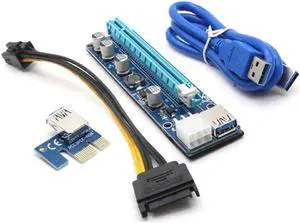 008C PCIE Riser 6PIN 16X for BTC mining with LED Express Card with Sata Power Cable and 60cm USB Cable 008C PCIE Riser 6PIN 16X for BTC mining with LED Express Card with Sata Power Cable and 60cm USB Cable