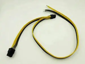 Dual 6pin Power Cable 50+20cm for DELL2950 1470 Series Server Power Conversion Graphics Card Cables Power Supply for BTC Mining