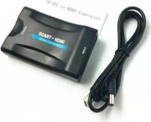 1080P SCART To HDMI Video Audio Upscale Converter Adapter for HD TV DVD for Sky Box STB Plug and Play Drop Shipping