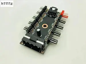 Black PC 1 to 10 4Pin Molex Cooler Cooling Fan Hub Splitter Cable PWM 12V 4Pin Power Supply Adapter For PC Miner Mining