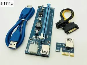 Super stable VER006C PCIE Riser PCI E Express 1x to 16x Graphics Card Riser Adapter SATA to 6pin IDE Power Supply For BTC Mining Super stable VER006C PCIE Riser PCI E Express 1x to 16x Graphics Card Riser Adapter SATA to 6pin IDE Power Supply For BTC Mining