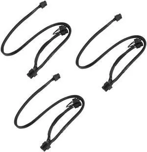 Aomoproing 3X PCI-E Dual 8Pin to 8Pin(6+2Pin) Modular Power Supply Cable for Corsair RM1000X RM550X 650X 750X 850X