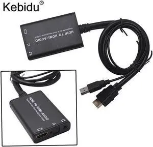 4K 3D HDMI to HDMI+SPDIF Audio Converter adapter Cable with USB cable For Xbox 360 PS3 PS4 PC Laptop TV Box to Projector