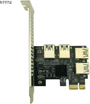 Aomoproing add on card PCIe 1 to 4 PCI express 16X slots Riser Card PCI-E 1X to External 4 PCI-e slot Adapter PCIe Port Multiplier Card