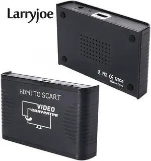 HDMI to SCART Composite Video Converter 1080P Video Audio Upscale Converter AV Signal Adapter HD Receiver TV DVD