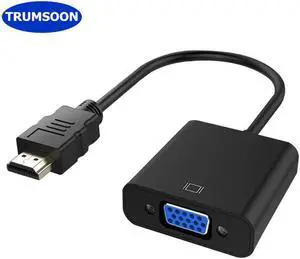 5pcs/lot Gold Plated High-Speed Active HDMI to VGA Converter Adapter Male to Female Cable for PC Laptop DVD HDTV PS4