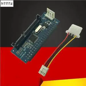 40 Pin 3.5" IDE Female to SATA 7+15Pin 22 Pin Male 20330 Chipset Adapter Converter Hard Disk Drive Connector PATA TO SATA Card