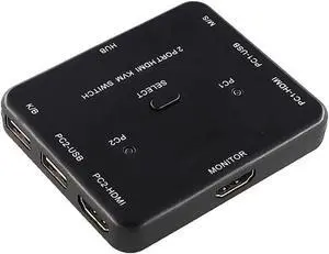 USB HDMI KVM Switcher 2-port 4K HDMI USB Mouse&keyboard monitor selector sharing HDMI Switch KVM with usb