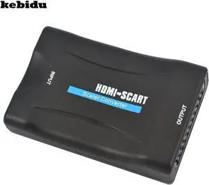 HDMI To Scart Converter signal adapter converter HD Receiver For Phone TV with power adapter support HDMI 1080p AV