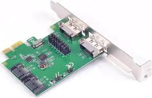 Aomoproing PCI-E to SATA 3.0 6G Card 2 internal SATA + 2x enteral eSATA Port PCIe Card Aomoproing PCI-E to SATA 3.0 6G Card 2 internal SATA + 2x enteral eSATA Port PCIe Card