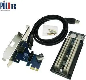 Aomoproing Riser PCI Card PCIe To PCI Dual Slot Adapter Card PCI-Express Card ADP09925