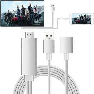 Lightning To 1080P to HDMI Cable Adapter TV HD Cable for iPhone7 / 7s / 6 / 6S / Plus / Android