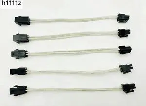5PCS 8" inch ATX 4Pin Male to 4Pin Female PC CPU Power Supply Extension Cable Cord 4Pin to 4Pin Connector Adapter for BTC Mining