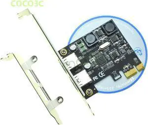 Aomoproing Chip NEC720202 SuperSpeed 5Gbps 2 ports USB 3.0 PCI express Card PCIe with low profile bracket pci-e to usb 3. 0