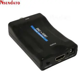 BNC To HDMI Converter Adapter 1080P/720P Display Video Audio Conversor Surveillance Monitor TV signal Converter with USB Cables