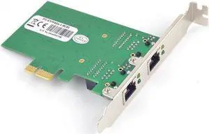 PCI-E to 2 ports Gigabit Ethernet Controller Card Gigabit Ethernet pci express