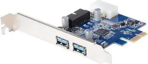 2 Ports PCI-E to USB 3.0 Expansion Card 19Pin PCI-Express Adapter Card + 3.5 Inch Front Panel 2 Ports PCI-E to USB 3.0 Expansion Card 19Pin PCI-Express Adapter Card + 3.5 Inch Front Panel