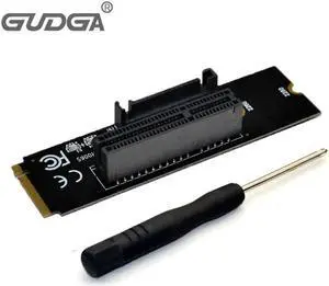 2pcs NGFF M.2 to PCI-E 4X Riser Card M2 M Key to PCIe X4 Adapter with LED indicator SATA power Riser for Bitcoin Miner Mining