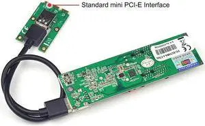 Mini PCI E PCI Express to PCI E X1 Extender Riser Card USB 3.0 to PCIE 1X Slot IDE 4Pin Power Supply for BTC Miner Mining