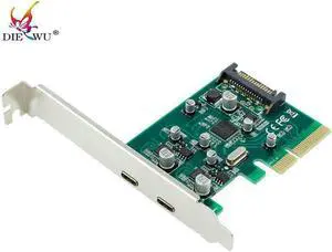 USB-C USB 3.1 Type-C PCI express Card pcie pci-e 4x to Type C adapter SuperSpeed 10Gbps Riser card adaptator