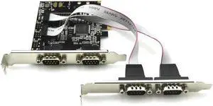 Aomoproing PCIE Serial Port Card PCIE To 4 Port 9 Pin RS232 Expansion Card Industrial Control 4 COM Ports Card Aomoproing PCIE Serial Port Card PCIE To 4 Port 9 Pin RS232 Expansion Card Industrial Control 4 COM Ports Card