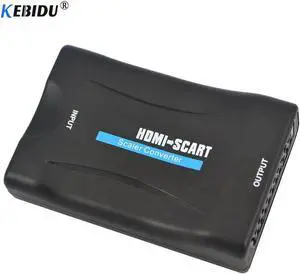est HDMI To Scart Converter AV Splitter signal adapter HD Receiver Scaler Box for TV Support HDMI 1080p