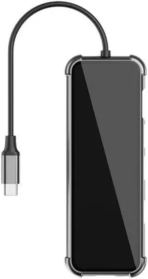 Aomoproing 6 in 1 USB Type C HUB with to 4K@30Hz HDMI-Compatible USB 3.0 SD/TF Multiport Adapter Dongle for Air Pro Laptops