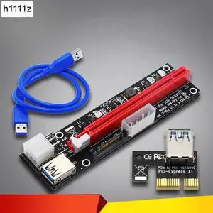 4pin 6pin SATA Power PCI Express 16X Slot Riser Card USB 3.0 PCI-E PCI-Express 1x to 16x PCIE Riser for Bitcoin BTC Miner Mining