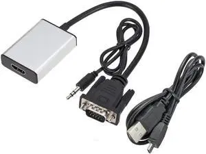 Male To HDMI Female Output HD With Video Cable Converter Audio TV AV HDTV Converter Adapter 1080P