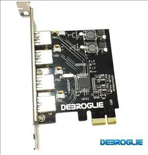 High Speed 4 Port USB 3.0 USB3.0 PCIE PCI Express Control Extended Card Adapter Panel for MAC PRO 3.1-5.1/OSX 10.8-10.12