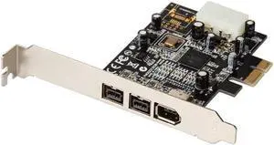 Aomoproing PCIE To IEEE 1394 Adapter Card PCI Express 3 Port Firewire 800 1394B & 1394A Pcie 1.1 X1 Card TI XIO2213B Chipset