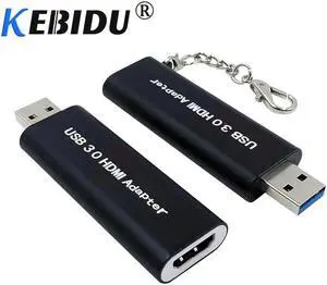 Mini USB 3.0 To HDMI Converter Keychain Design 1080P HD Adapter Portable For Windows 7 8 9 For Mac PC Laptop